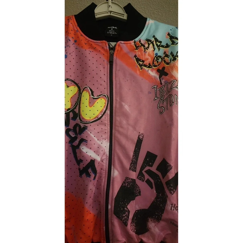 Hard Rock Cafe Ibiza Stones  Jacket Niagara Falls Rhinestones Small NWT  New T1